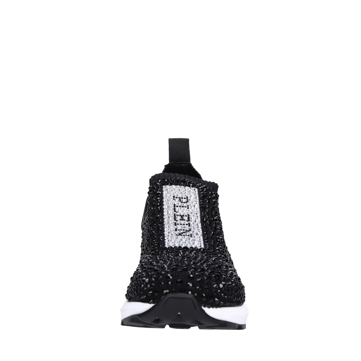 Sneakers in tessuto e strass 