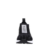 Sneakers in tessuto e strass 