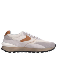 Sneakers in camoscio pelle e tessuto 
