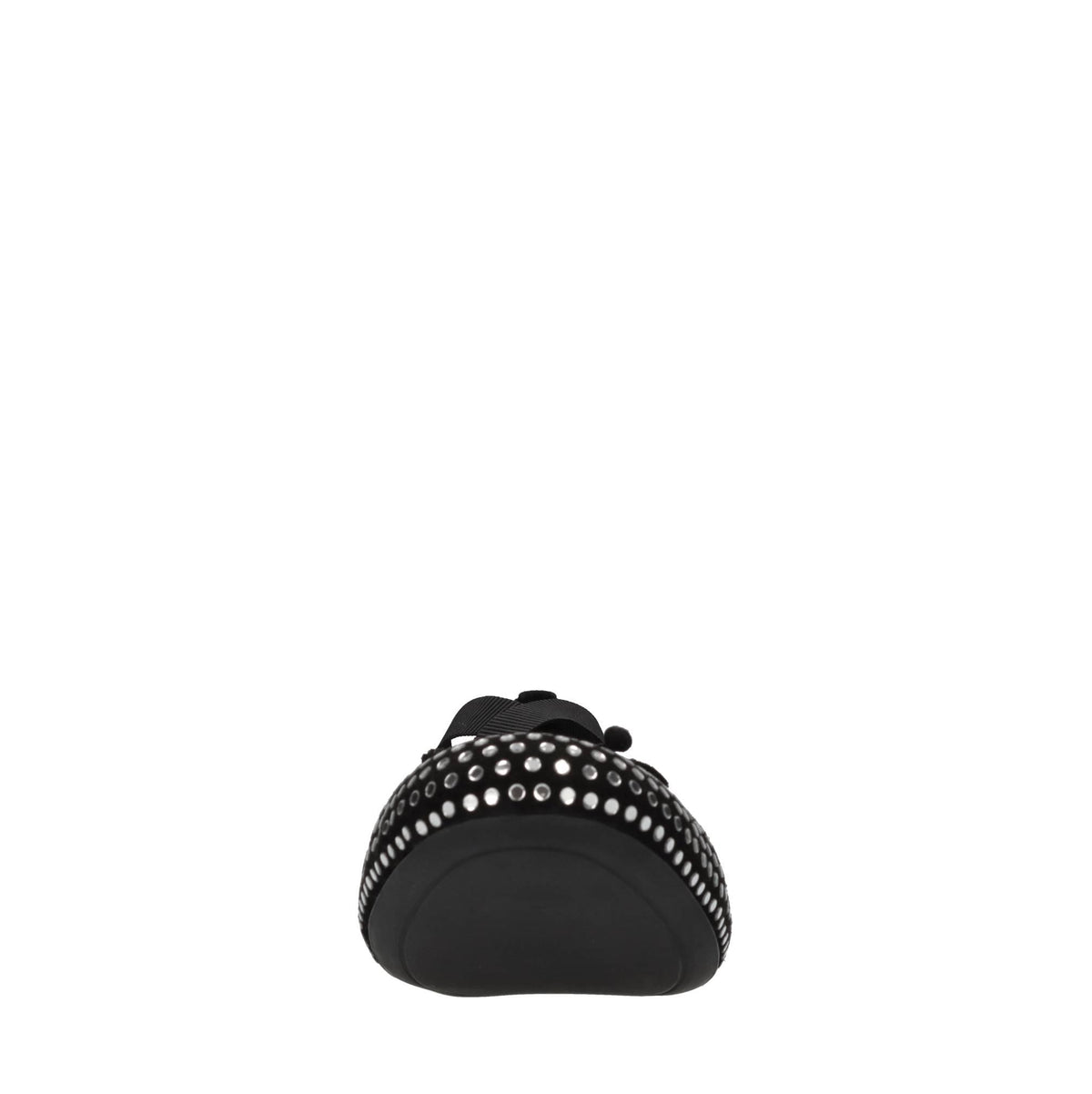 Ballerine in camoscio,tessuto elastico e strass 