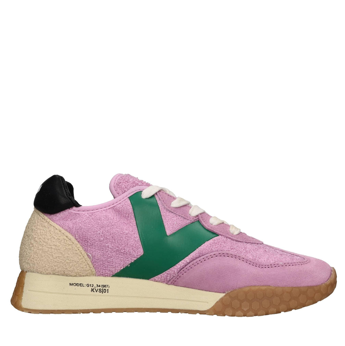 Sneakers in camoscio tessuto e gomma 