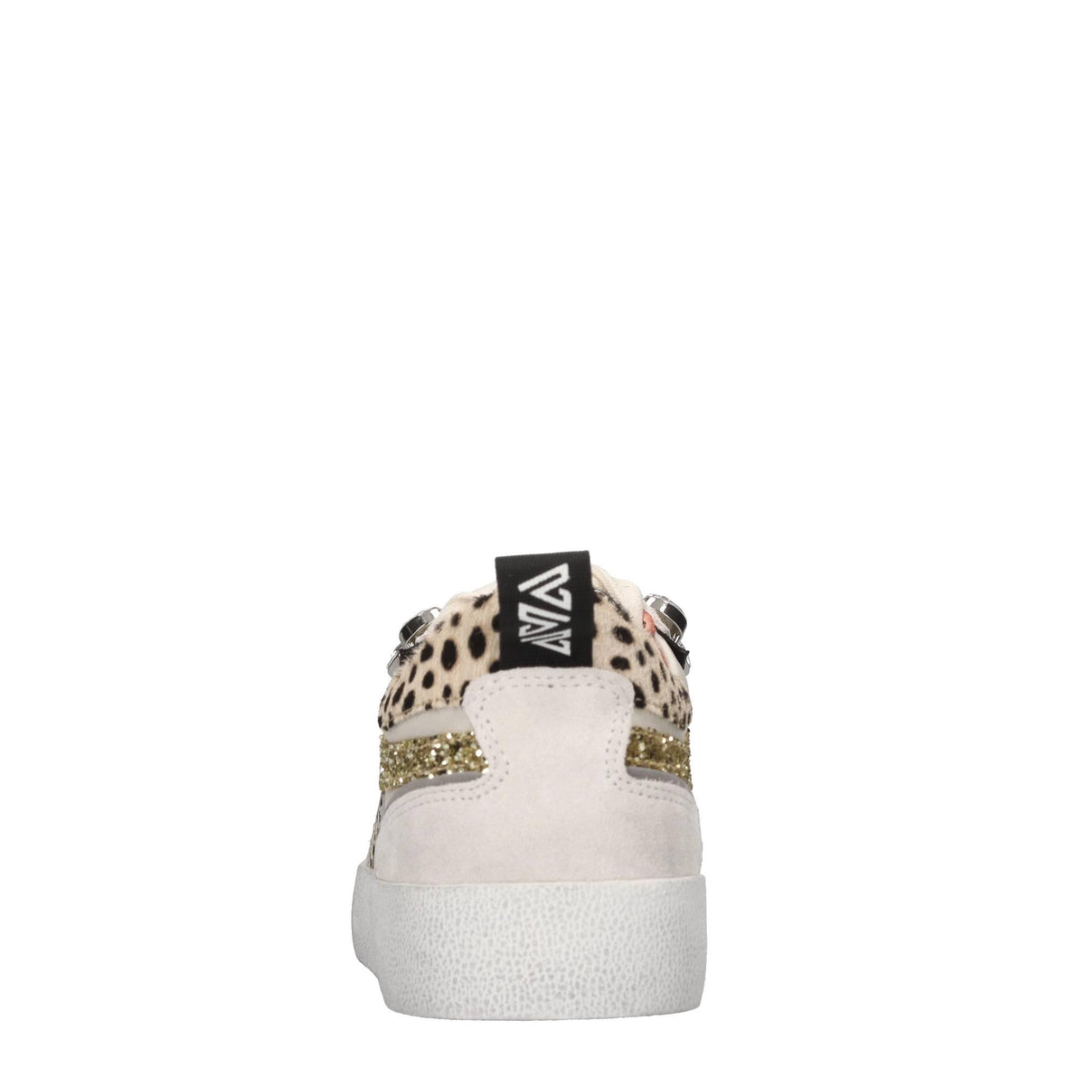 Sneakers in pelle,cavallino,glitter e strass 