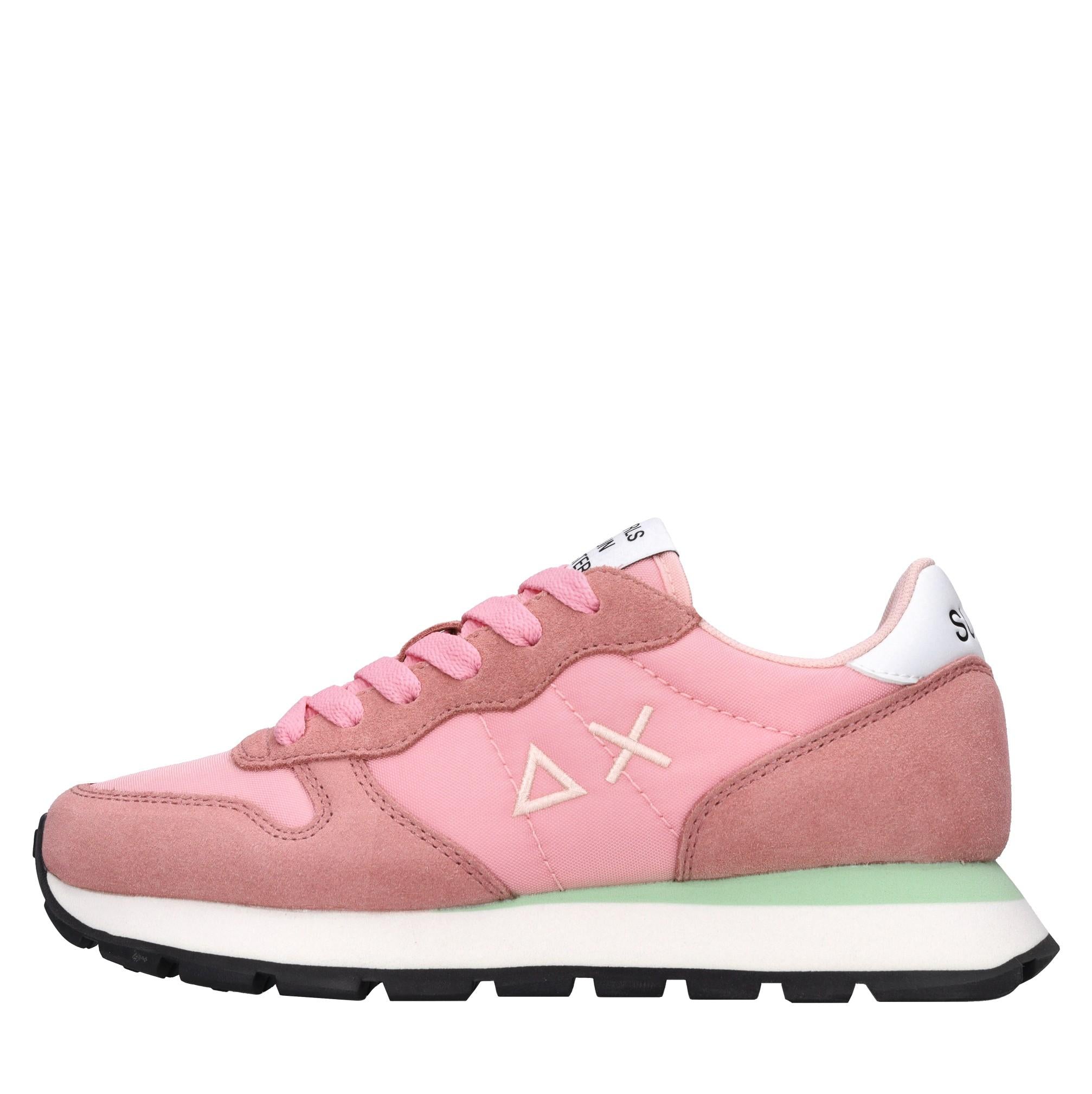 Sneakers in camoscio e pelle 