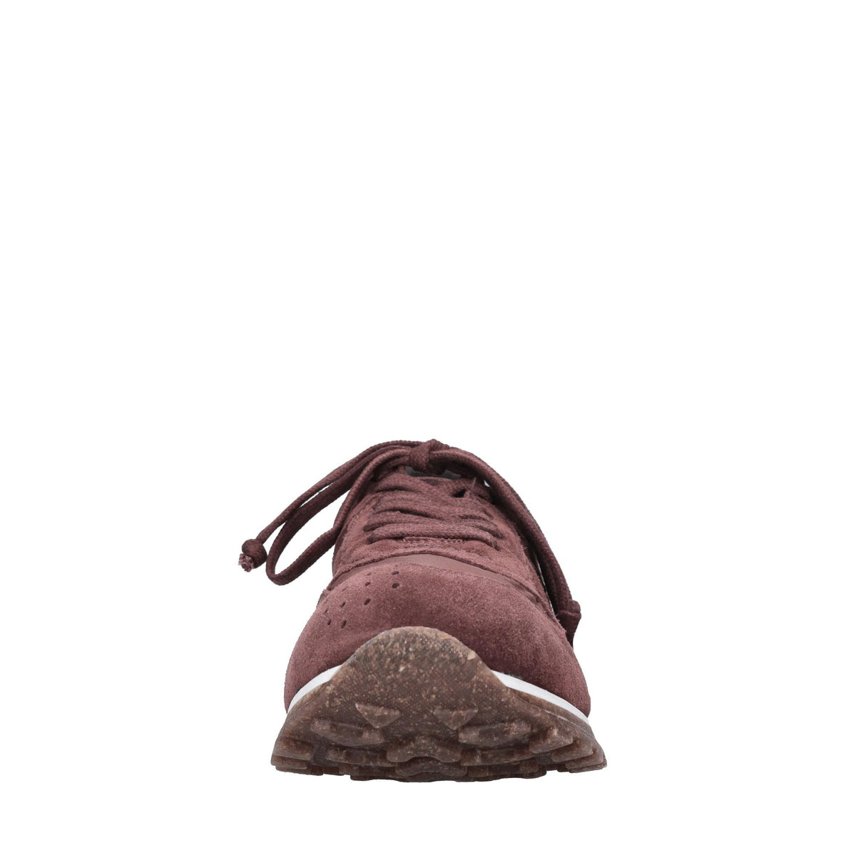 Sneakers in camoscio e tessuto 