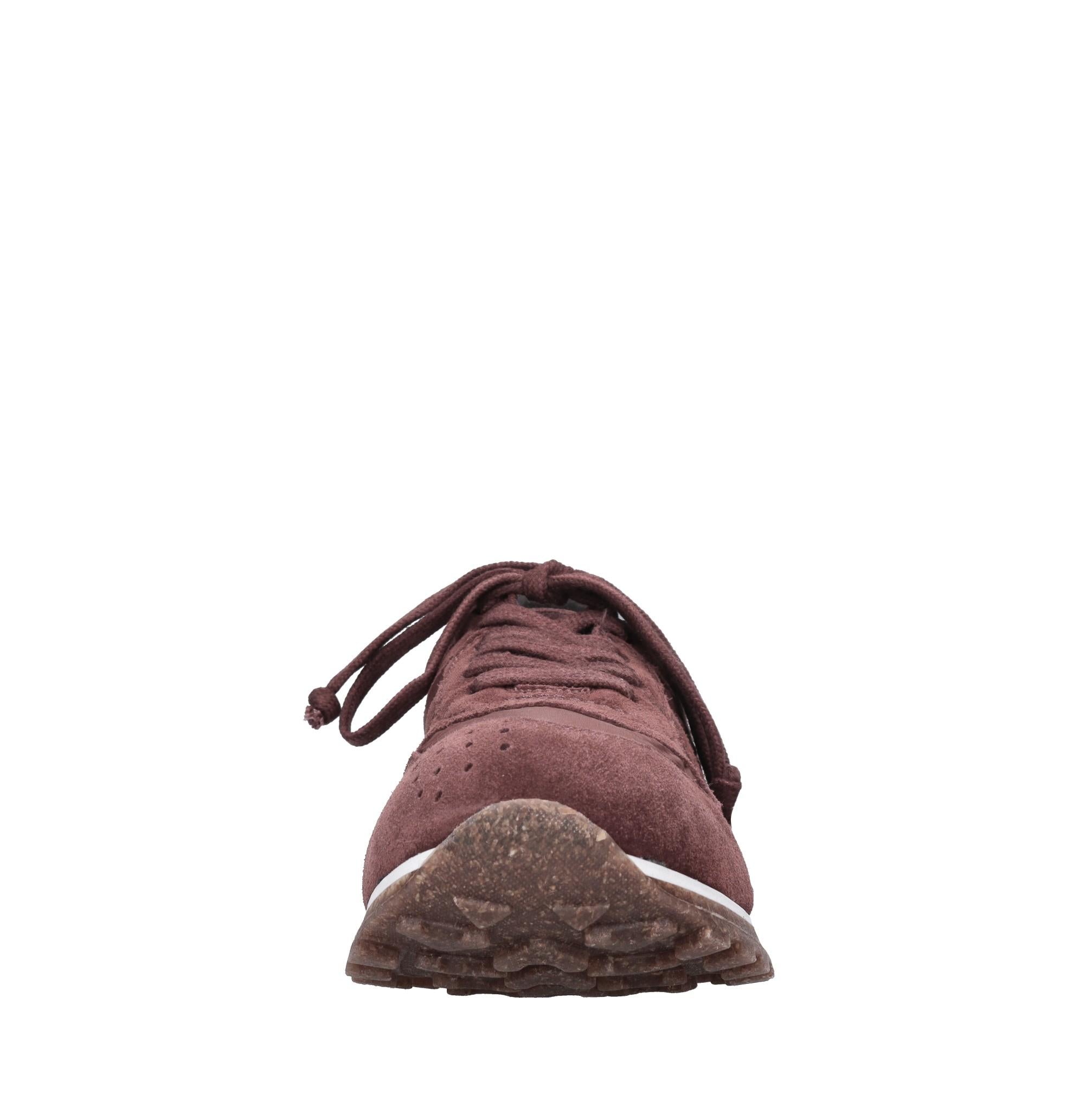 Sneakers in camoscio e tessuto 