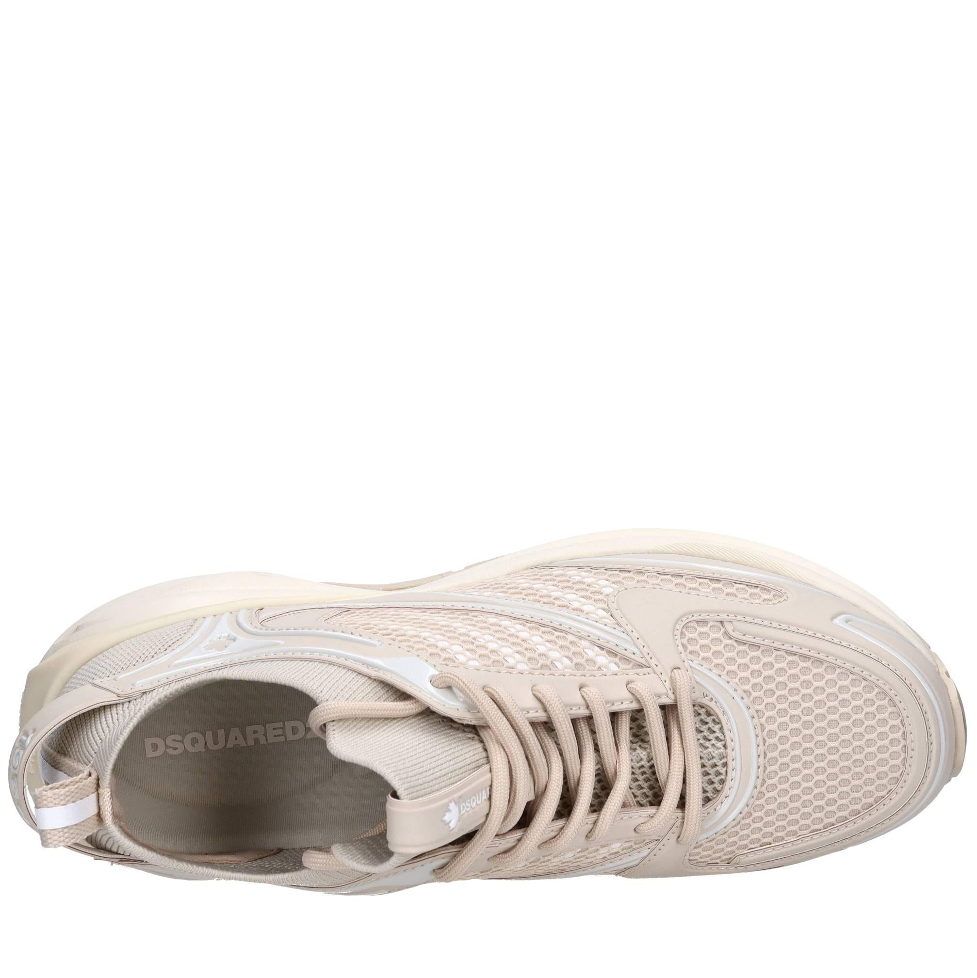 Sneakers in tessuto ed ecopelle 