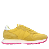 Sneakers in camoscio e tessuto 