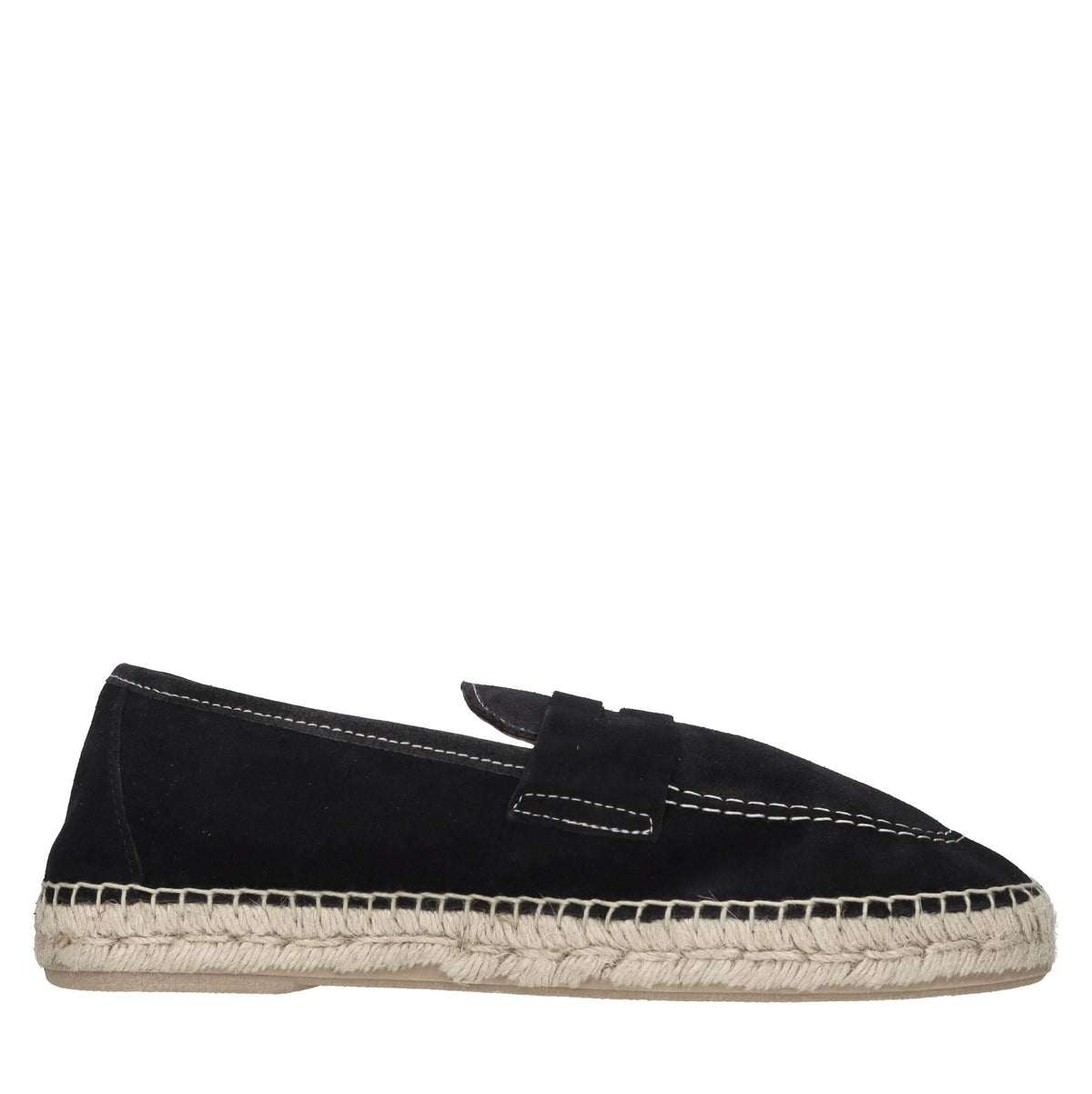 Mocassini espadrillas in camoscio 