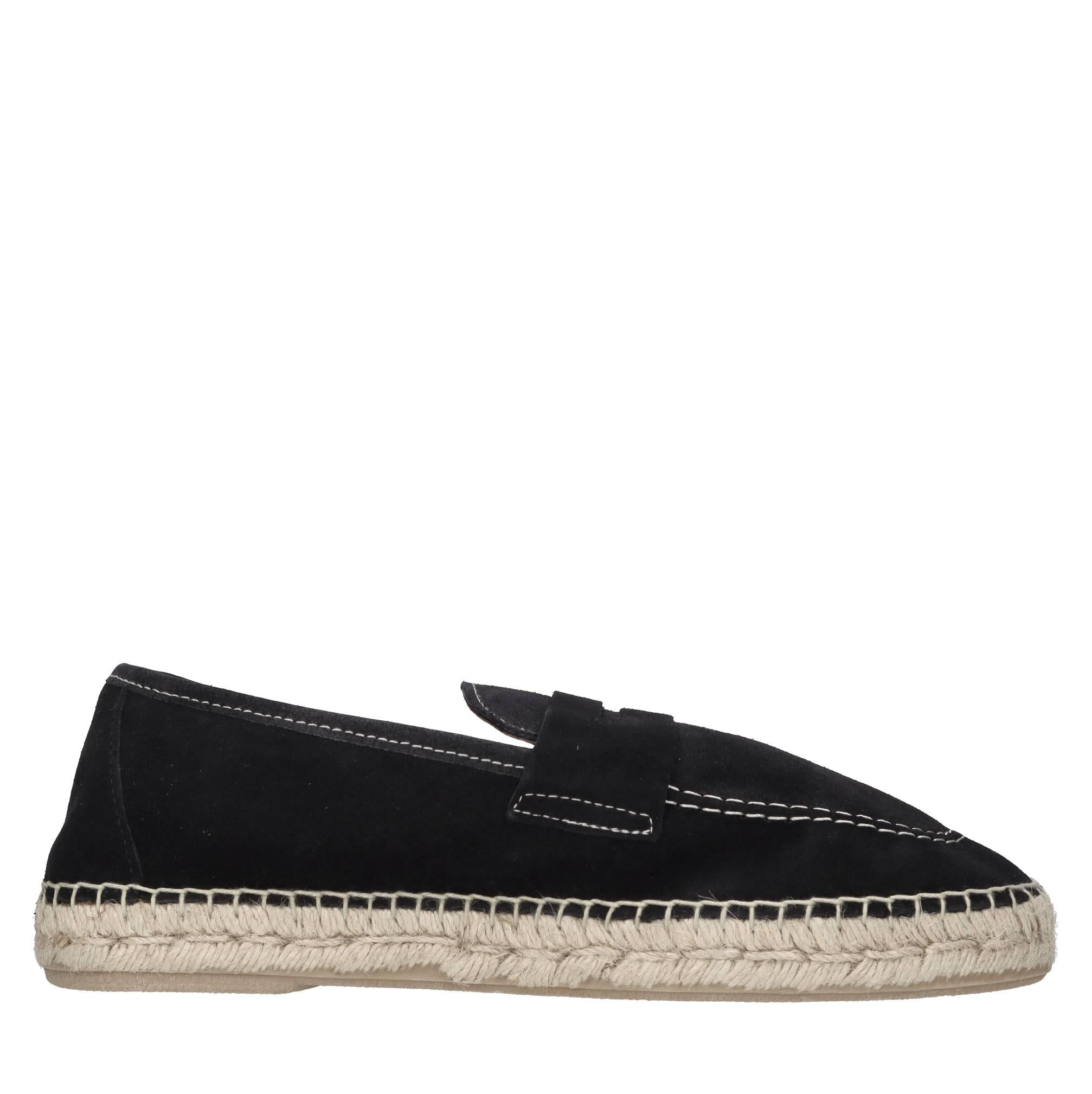 Mocassini espadrillas in camoscio 