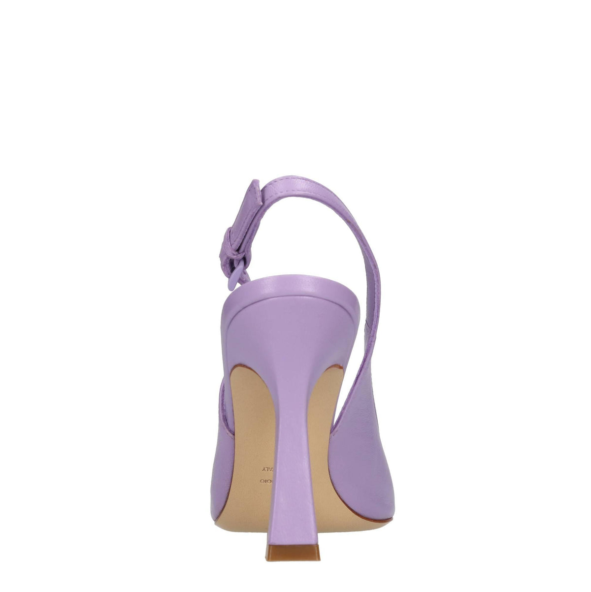 Décolleté slingback in pelle 