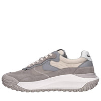 Sneakers in camoscio pelle e tessuto 