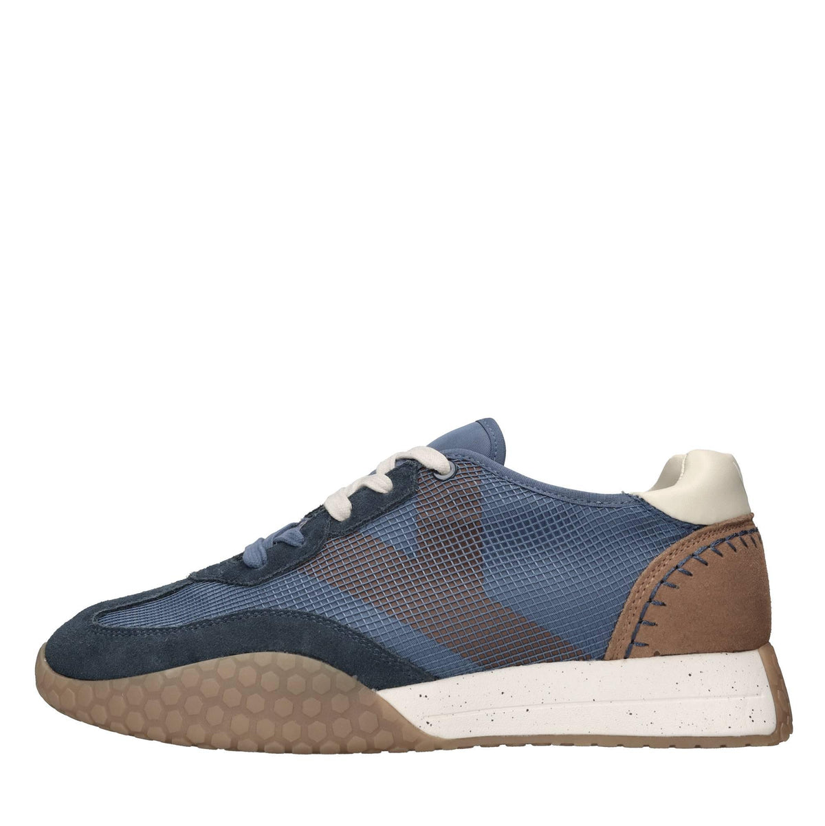 Sneakers in camoscio ecopelle e tessuto 