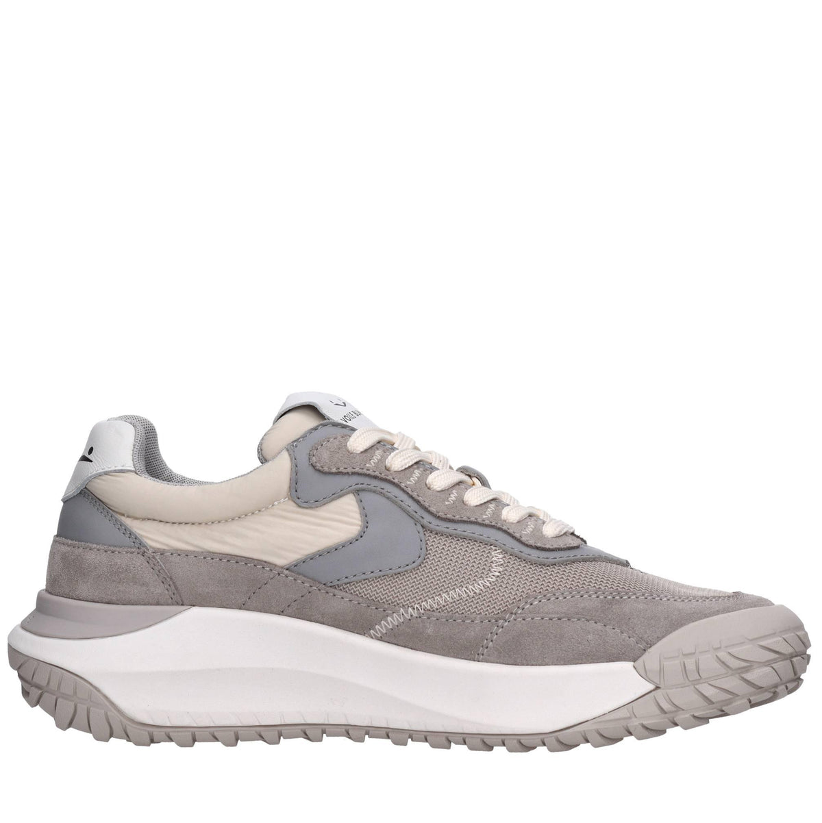Sneakers in camoscio pelle e tessuto 