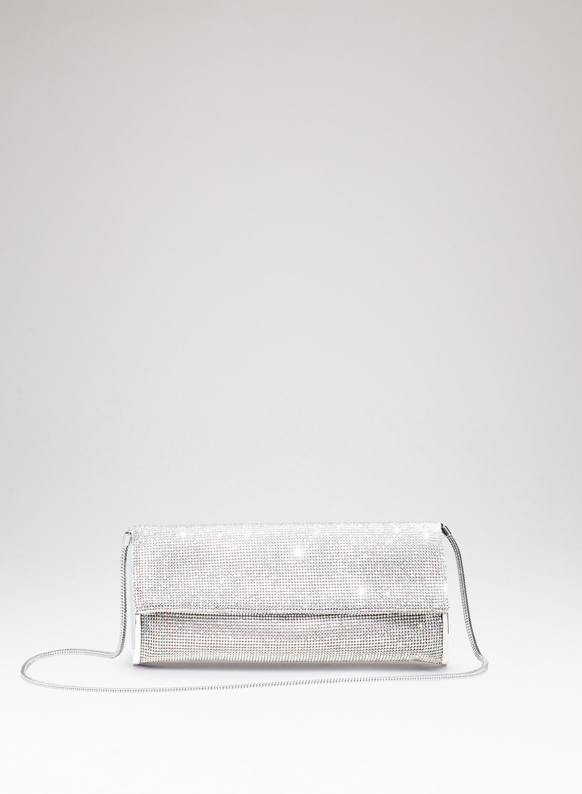 Borsa Kate in tessuto strass e metallo 