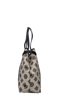 Borsa in tessuto ed ecopelle 