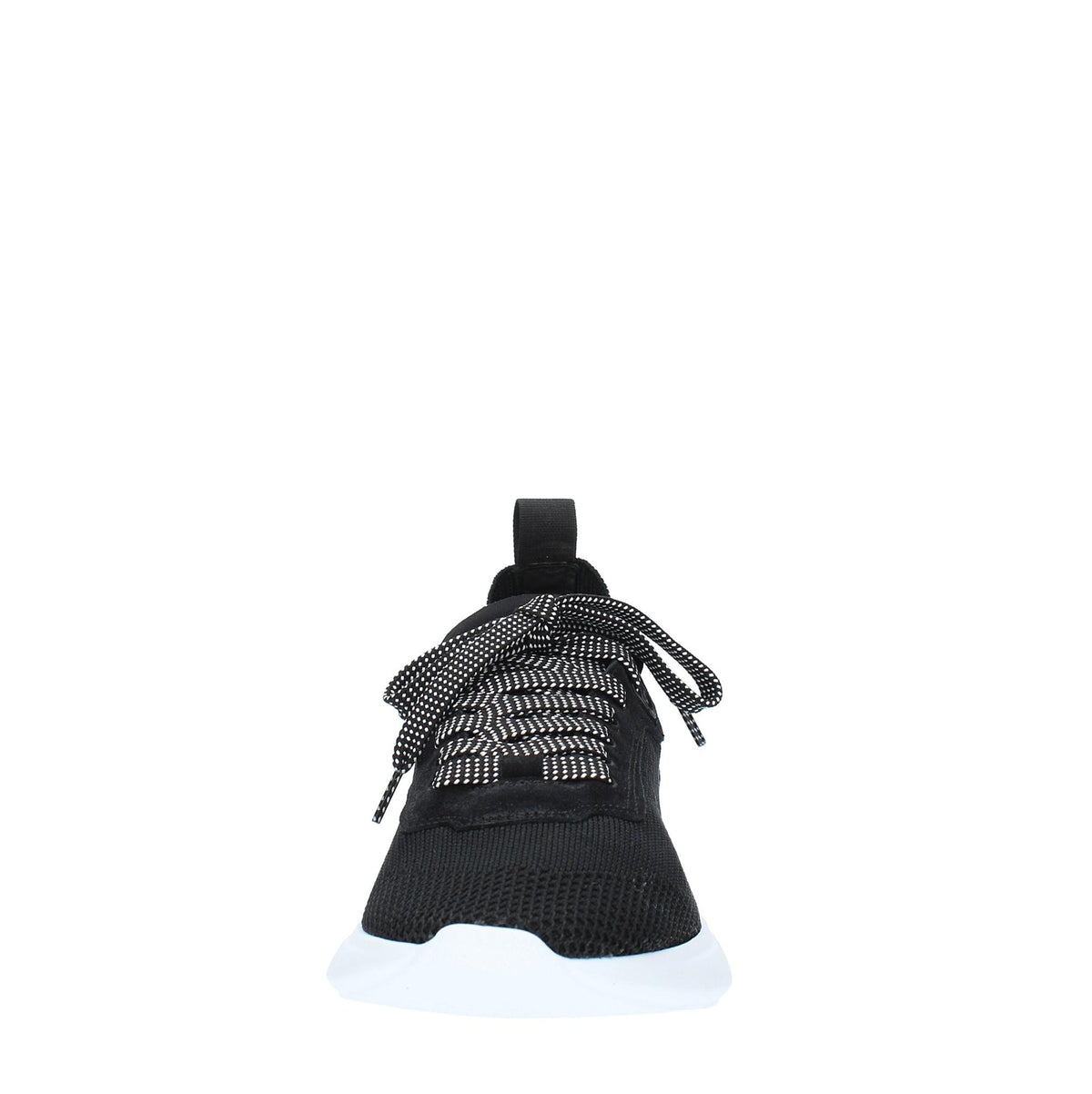 Sneakers in tessuto e pelle 