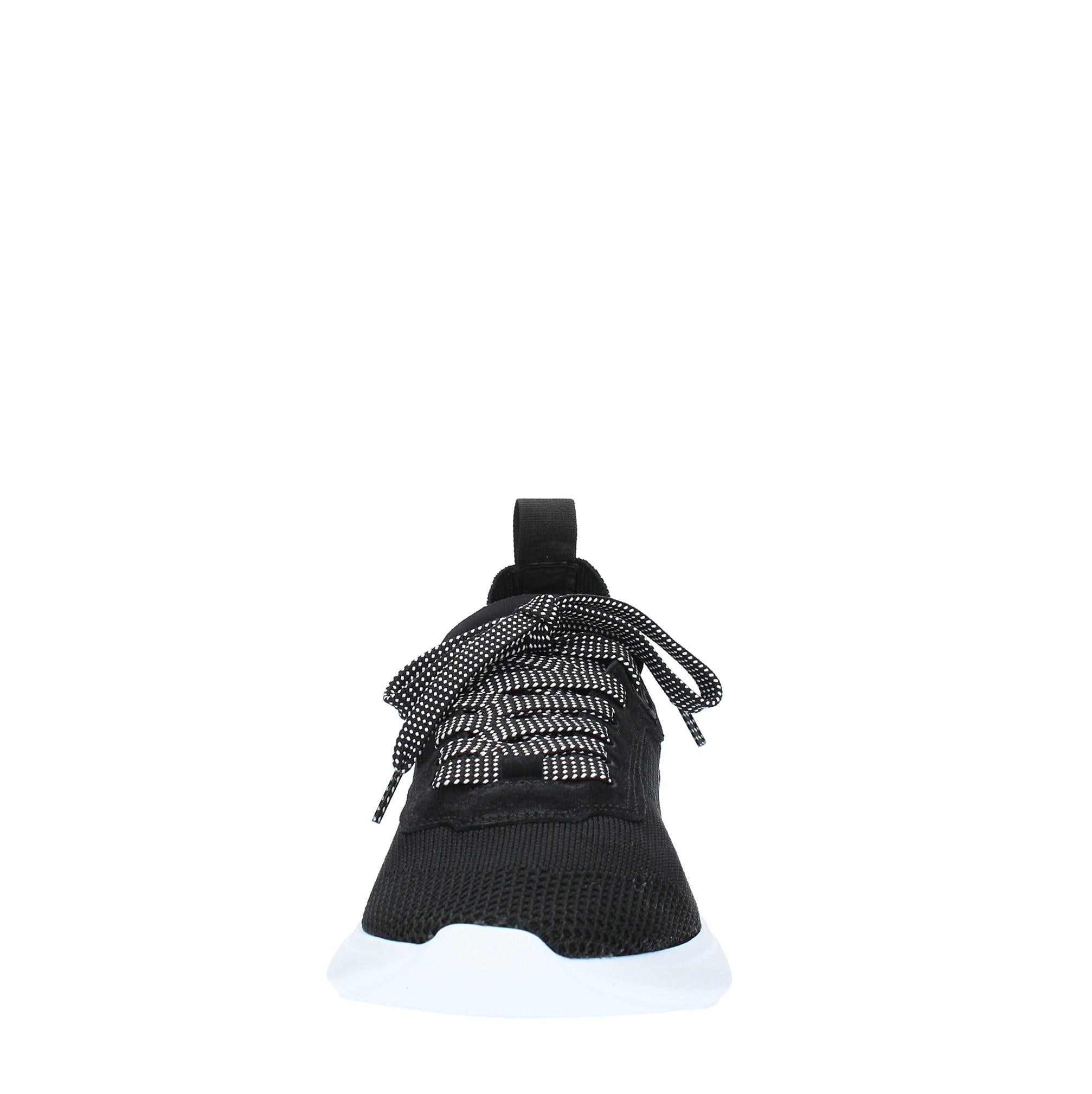 Sneakers in tessuto e pelle 