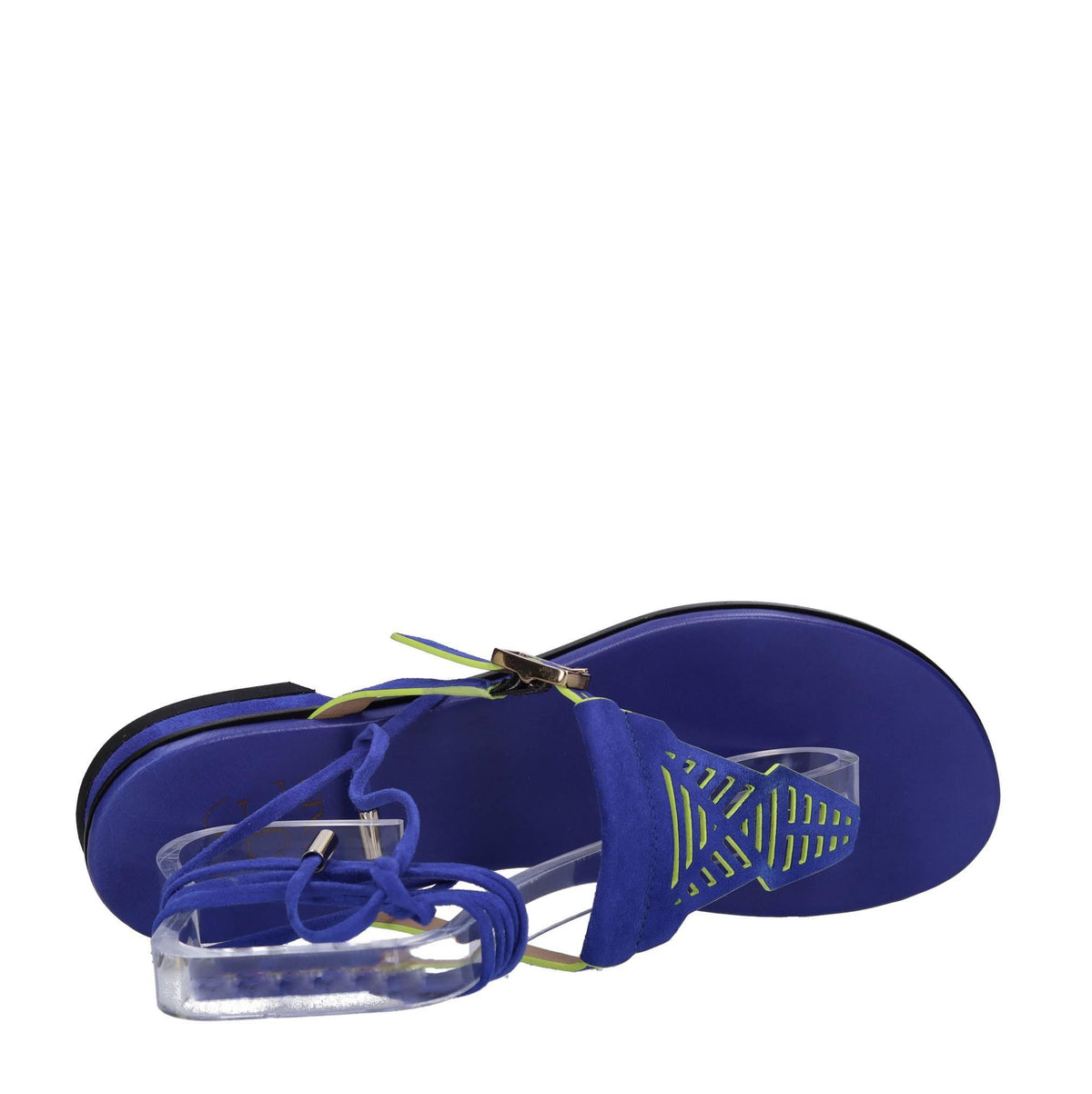Sandali flat infradito in pelle 
