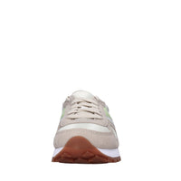 Sneakers in camoscio e tessuto 