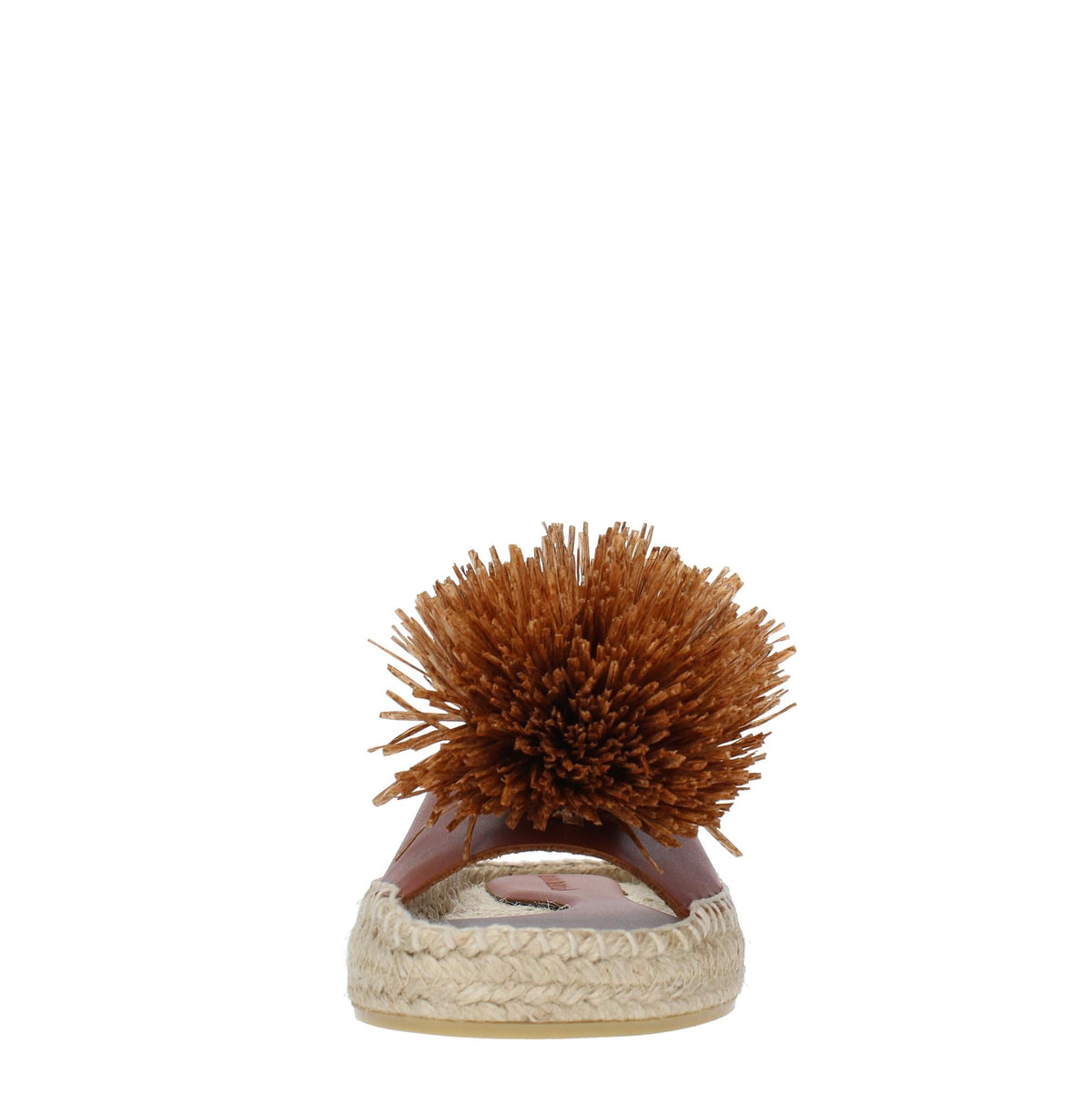Mules modello FUJI in pelle e rafia 