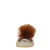 Mules modello FUJI in pelle e rafia 