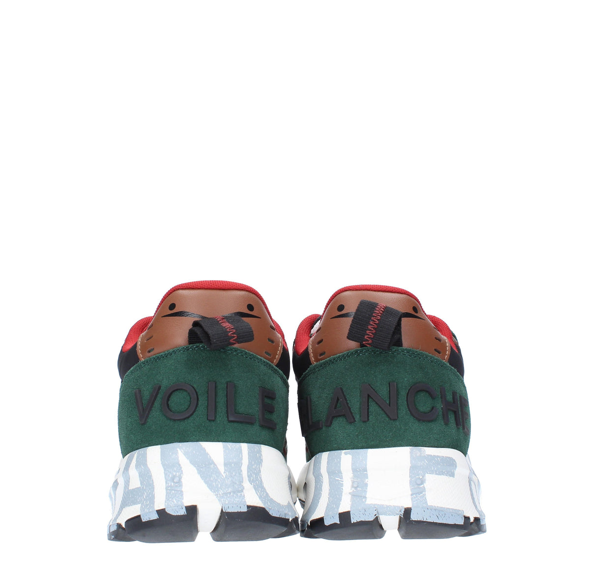 Sneakers in camoscio pelle e tessuto 