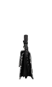 Borsa in ecopelle e paillettes 