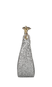 Borsa in ecopelle e glitter 