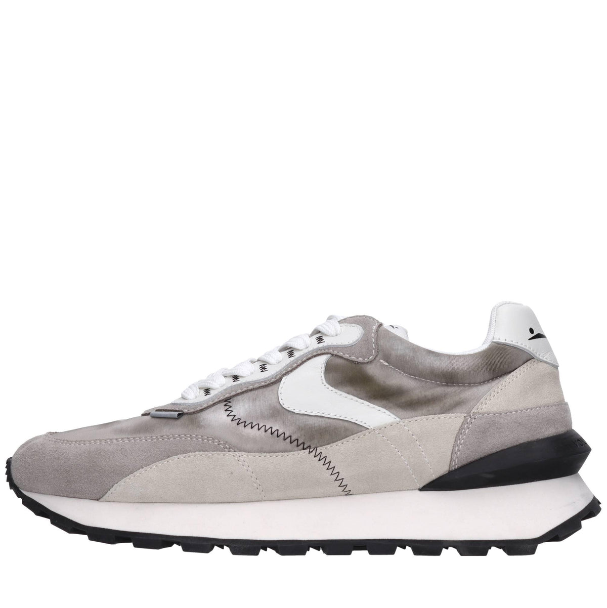 Sneakers in camoscio pelle e tessuto 