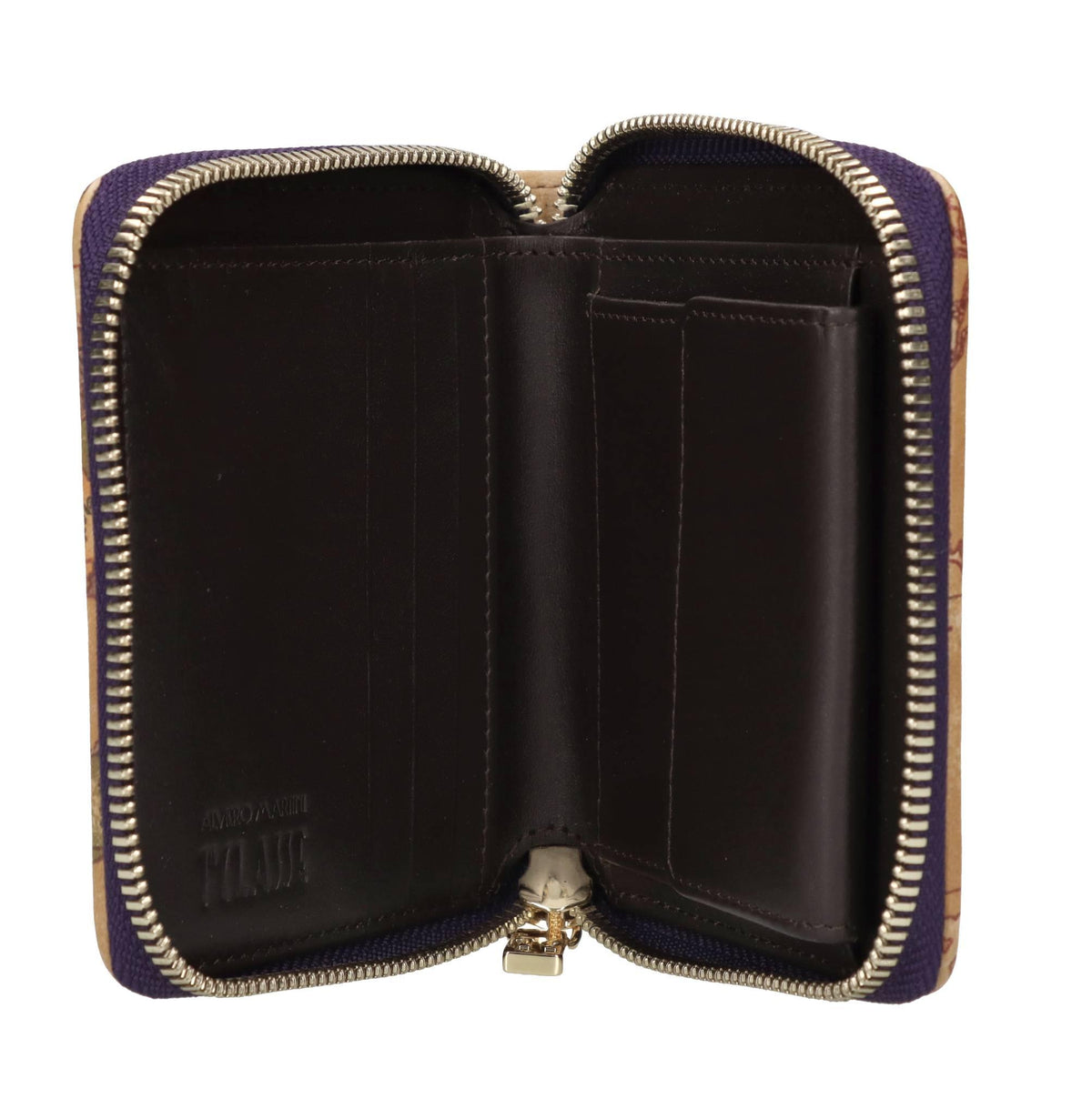 Winter lux portafoglio zip around piccolo in pelle ed ecopelle 
