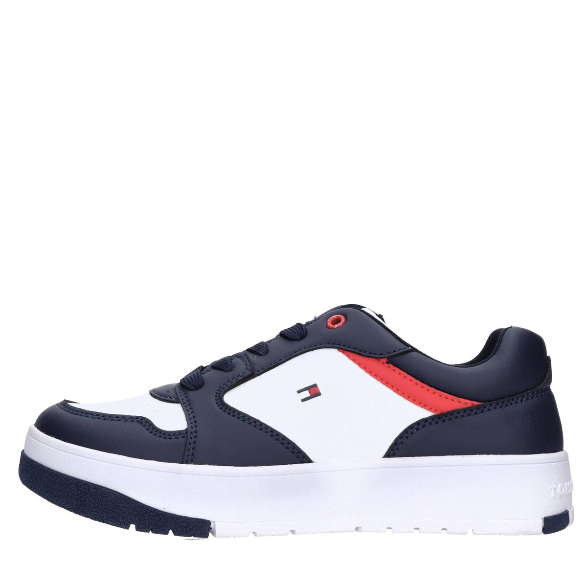 Sneakers in ecopelle e tessuto 