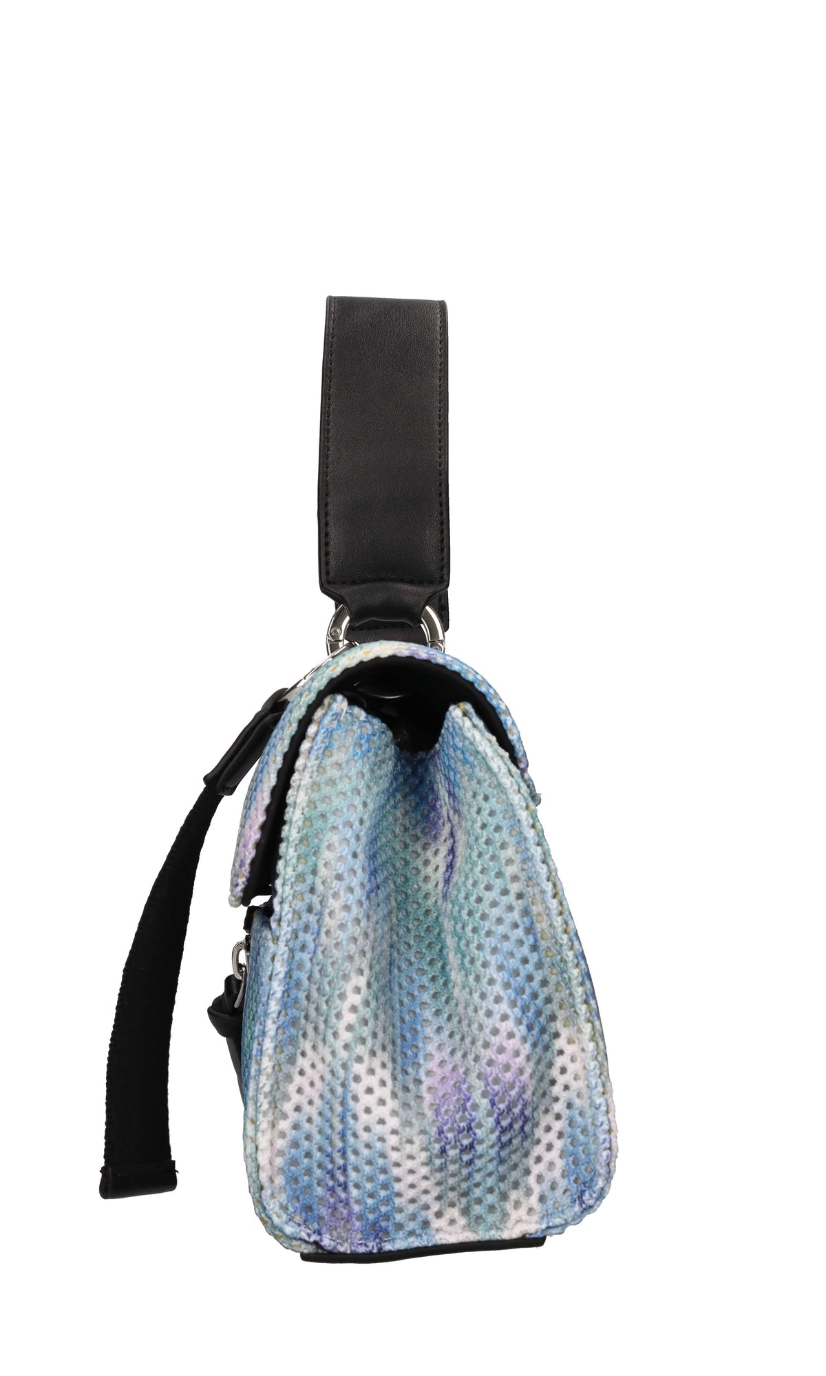 Borsa in tessuto e pelle 