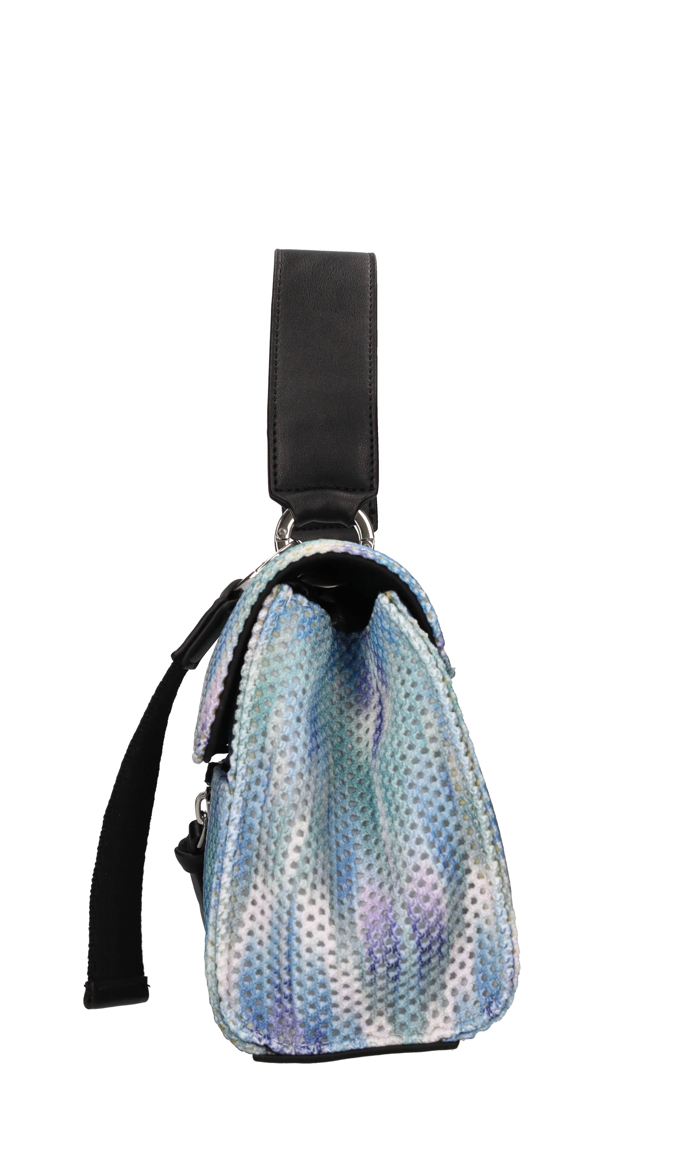 Borsa in tessuto e pelle 
