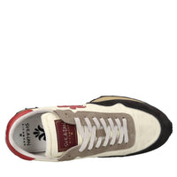 Sneakers in tessuto e camoscio 