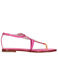 Sandali flat modello BUTTERFLY FLAT in pelle 