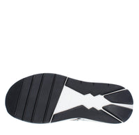 Sneakers in camoscio pelle e tessuto 