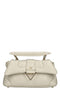 LA CARRIE Ivory Leather Bag