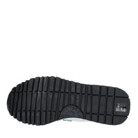 Sneakers in camoscio e tessuto 
