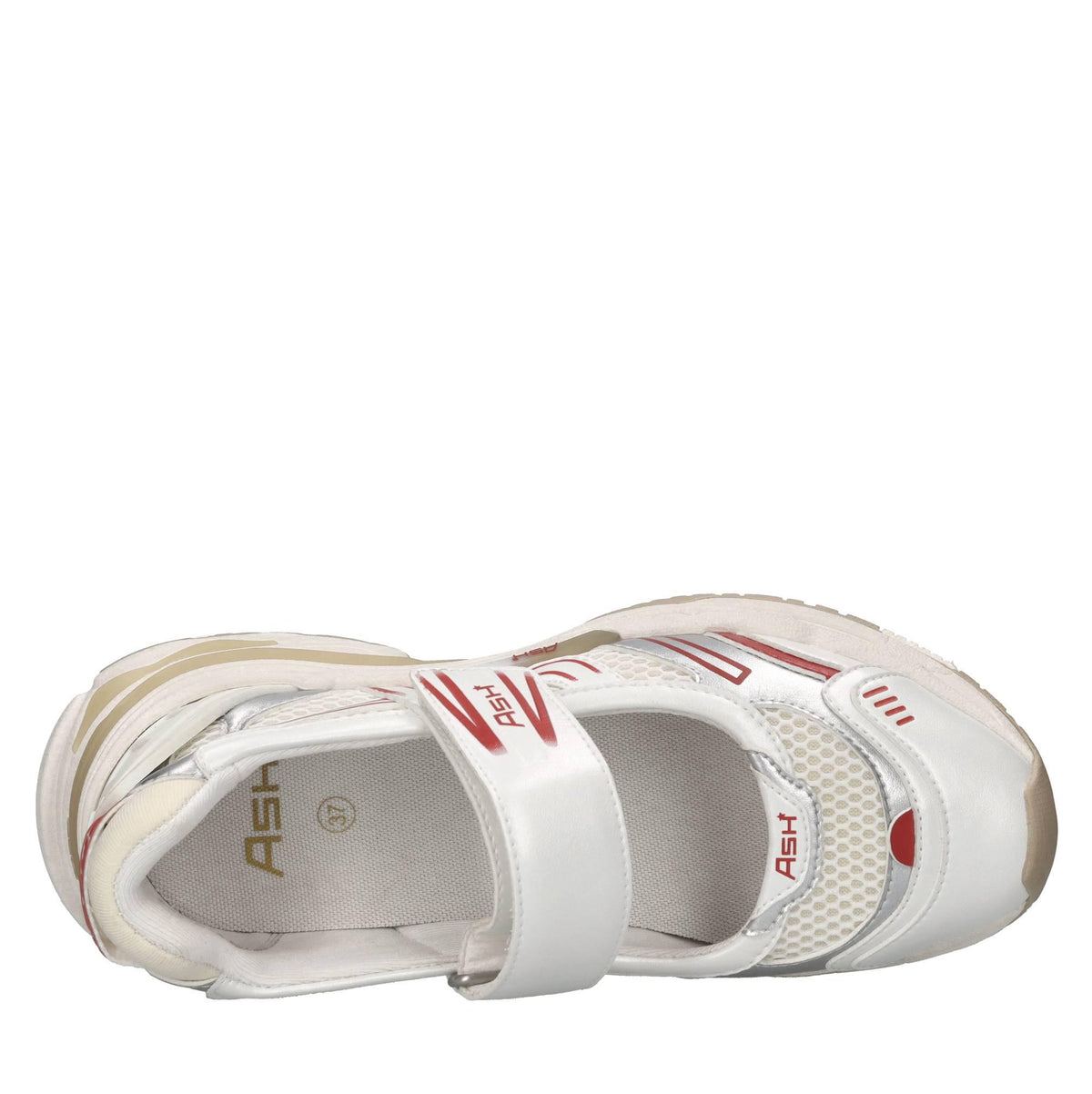 Sneakers in ecopelle e tessuto 