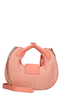 Borsa modello ROMANTIC in rafia e pelle 