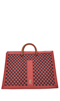 Borsa Sophia in ecopelle intrecciata 