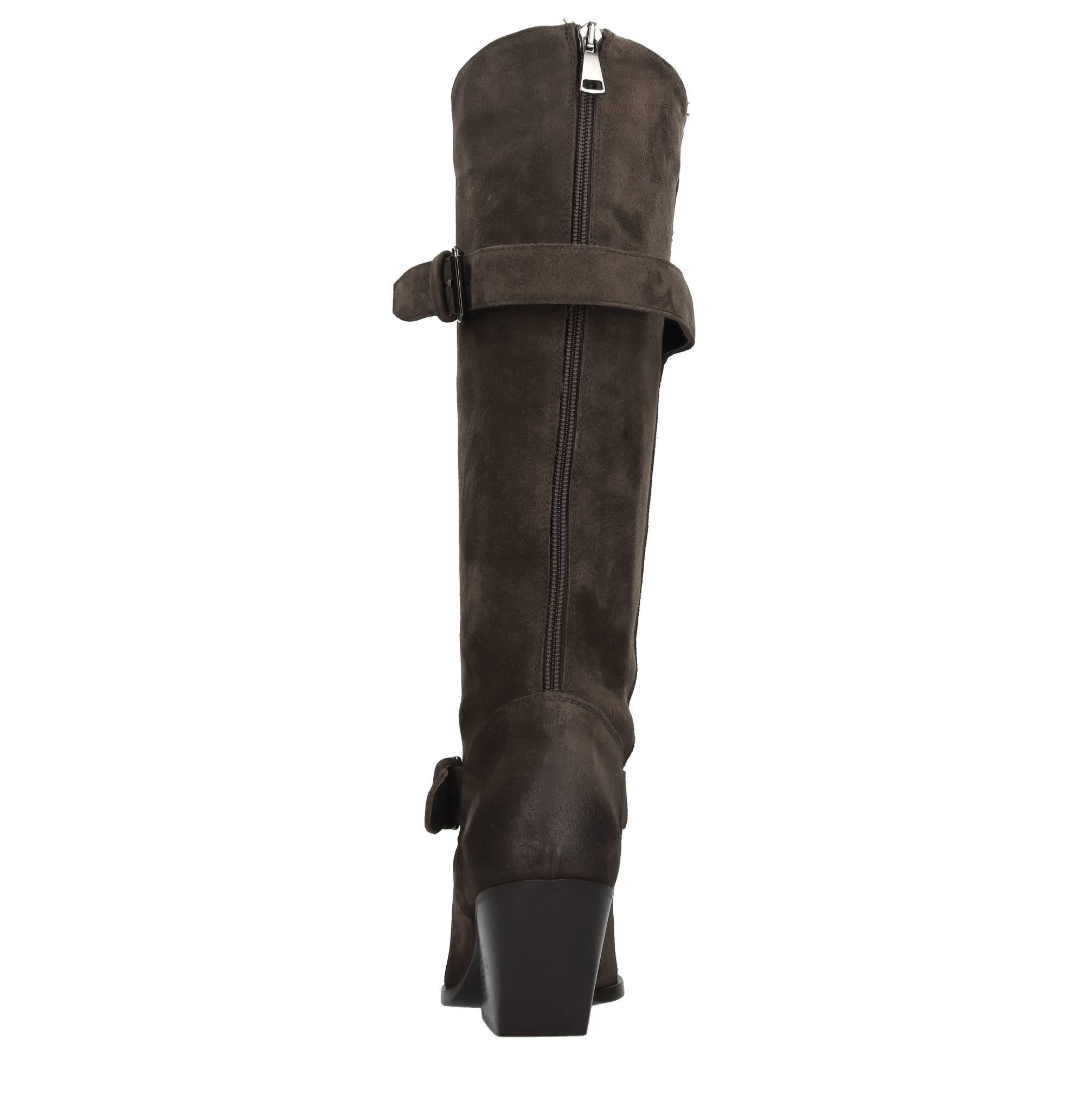 Stivali texani modello E4333 in camoscio 