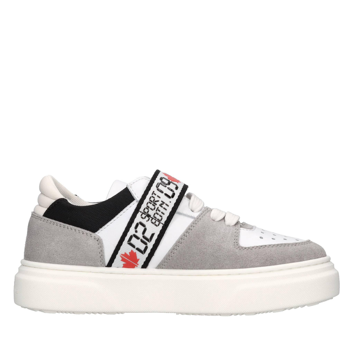 Sneakers in pelle e camoscio 