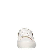 Sneakers in pelle e glitter 