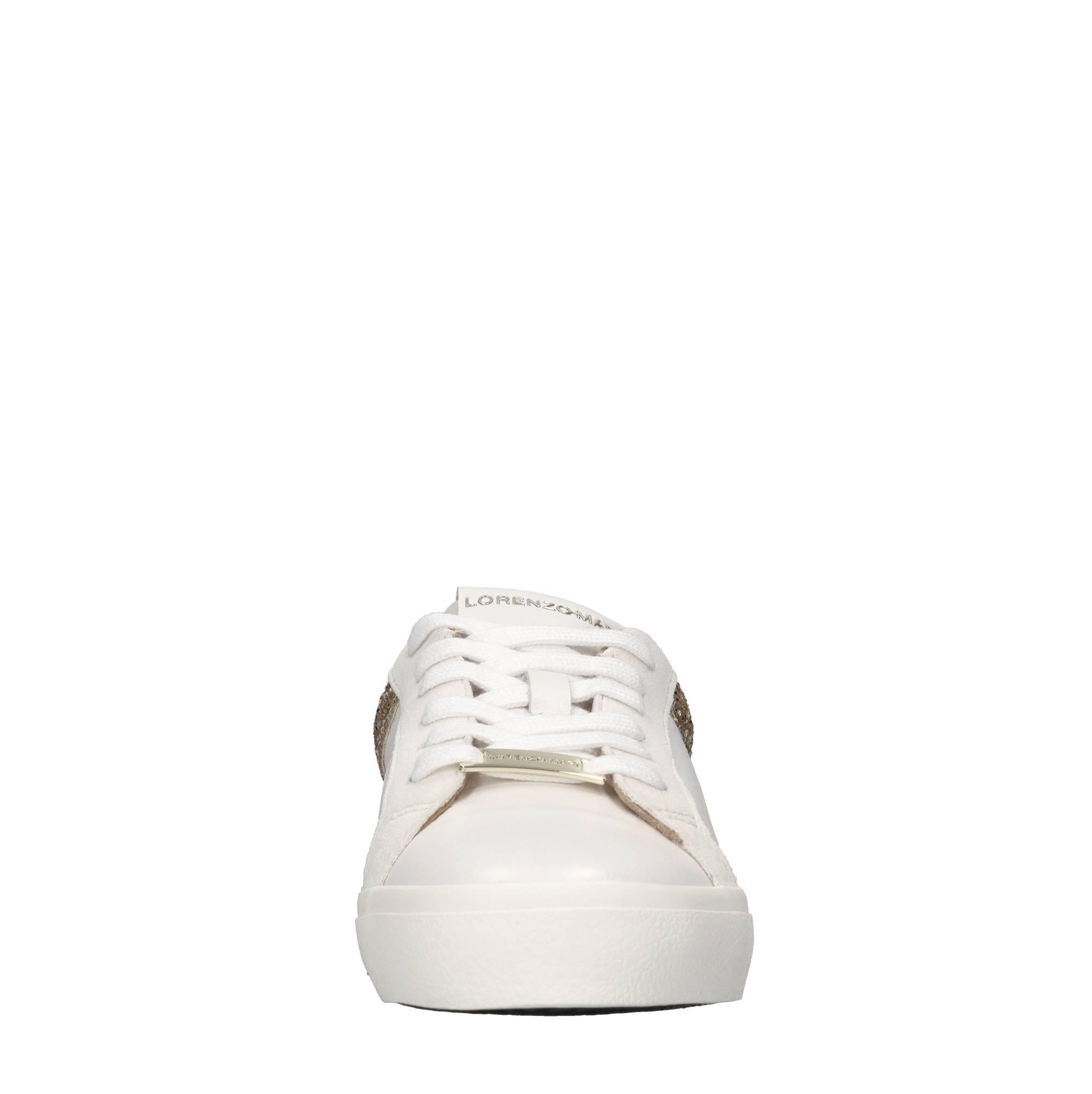 Sneakers in pelle e glitter 