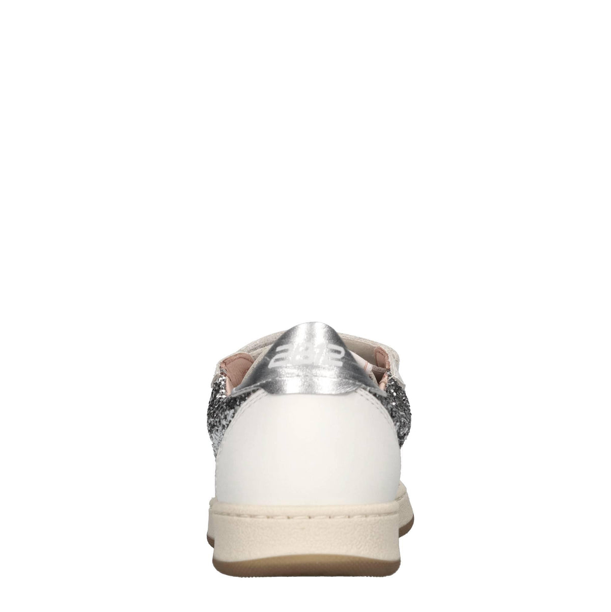 Sneakers in pelle e glitter 