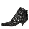 ELENA IACHI Woven leather ankle boots