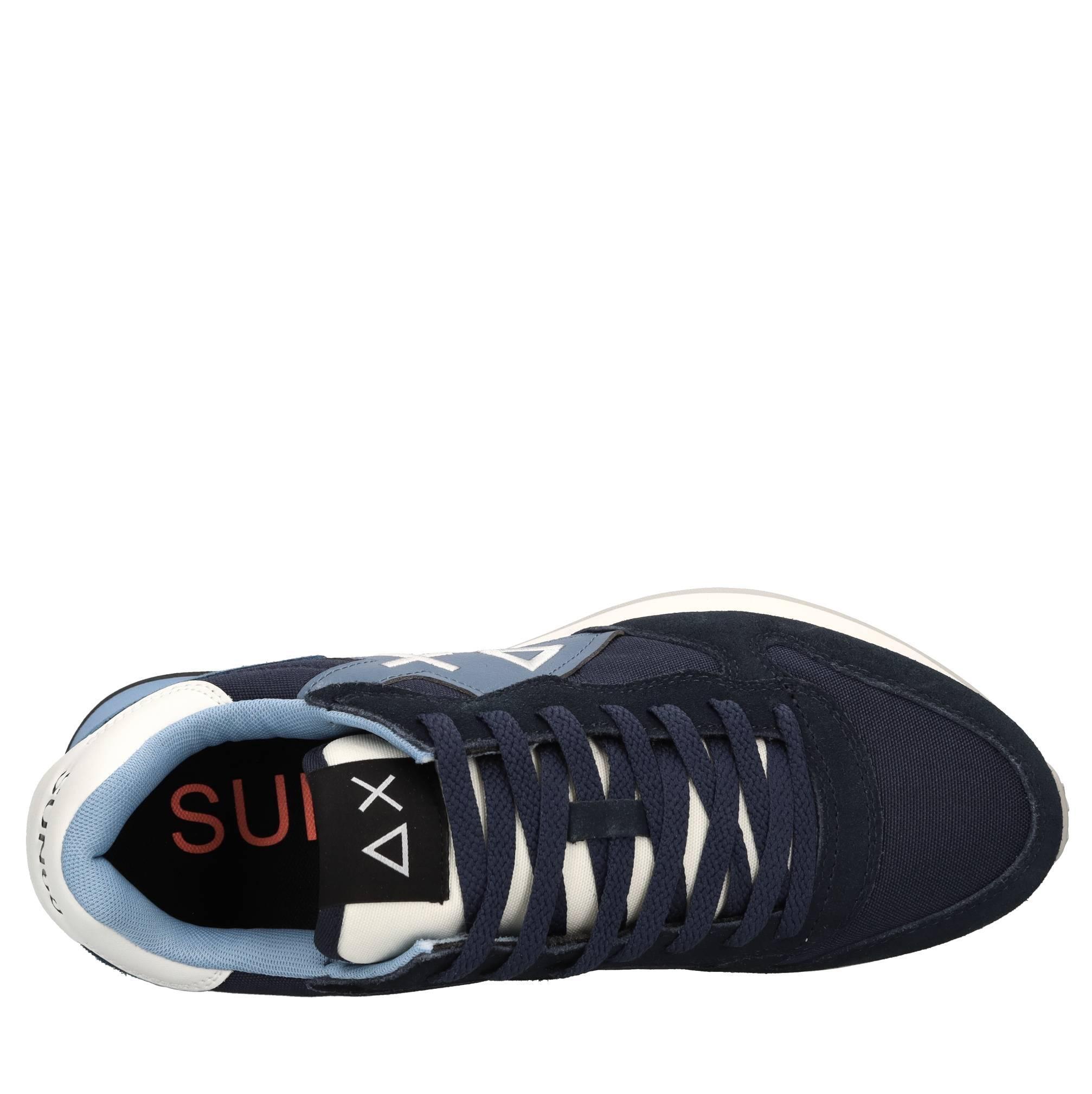 Sneakers in pelle tessuto ed ecopelle 