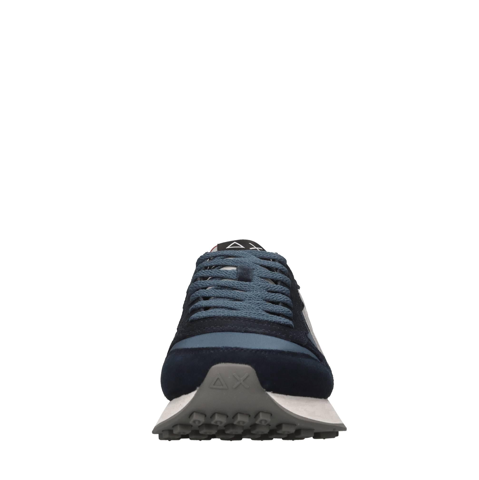 Sneakers in camoscio e tessuto 