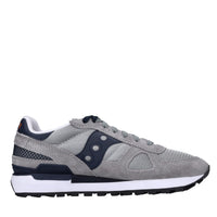 Sneakers in camoscio e tessuto 